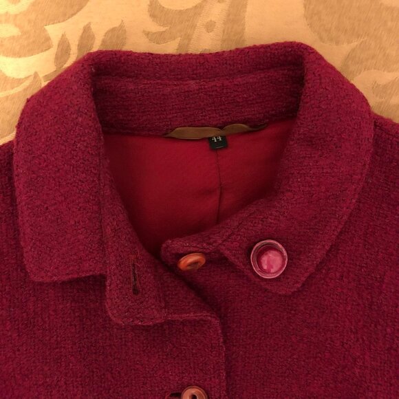 Burgundy Fully Lined Tweed Jacket - Picture 9 of 9